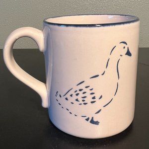 Vintage Pfaltzgraff Spectrum Country Fair Blue Goose Stoneware Mug